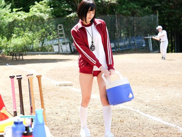 【巨乳マネージャーの癒しフェラ】『みんなの疲れ、私が癒すよ♥』Fカップの野球部マネージャーがねっとりフェラでご奉仕！部員たちの性欲を乱交で受け止め、性処理肉便器と化す過激な癒しタイム！！♡